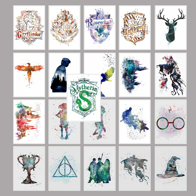 25pcs/Set Cartoon Classic Harries Stickers for Luggage Skateboard Laptop Macbook Bike Sticker Refrigerator Stationery Waterproof Stickers