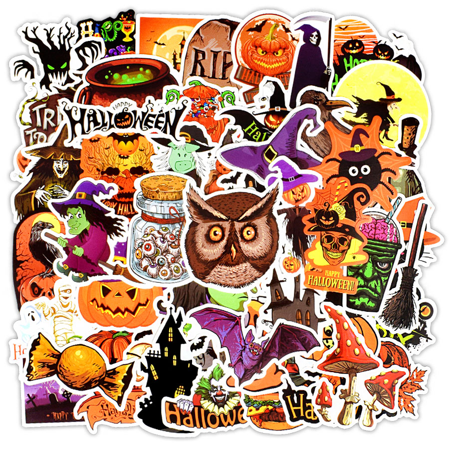 50 PCS Halloween Waterproof Vinyl Stickers Toys for Kids Teens to DIY Laptop Water Bottle Scrapbooking Bike Car Decals Home Decor
50 PCS Halloween Waterproof Vinyl Stickers Toys for Kids Teens to DIY Laptop Water Bottle Scrapbooking Bike Car Decals Home Decor