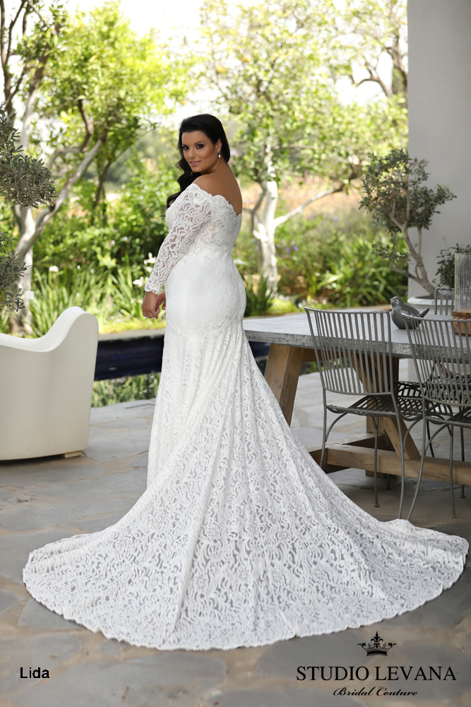 2020 Mermaid Dresses Long Length Zipper Tulle Lice Applique Wedding Gowns Sweep Train V Neck Bridal Gown