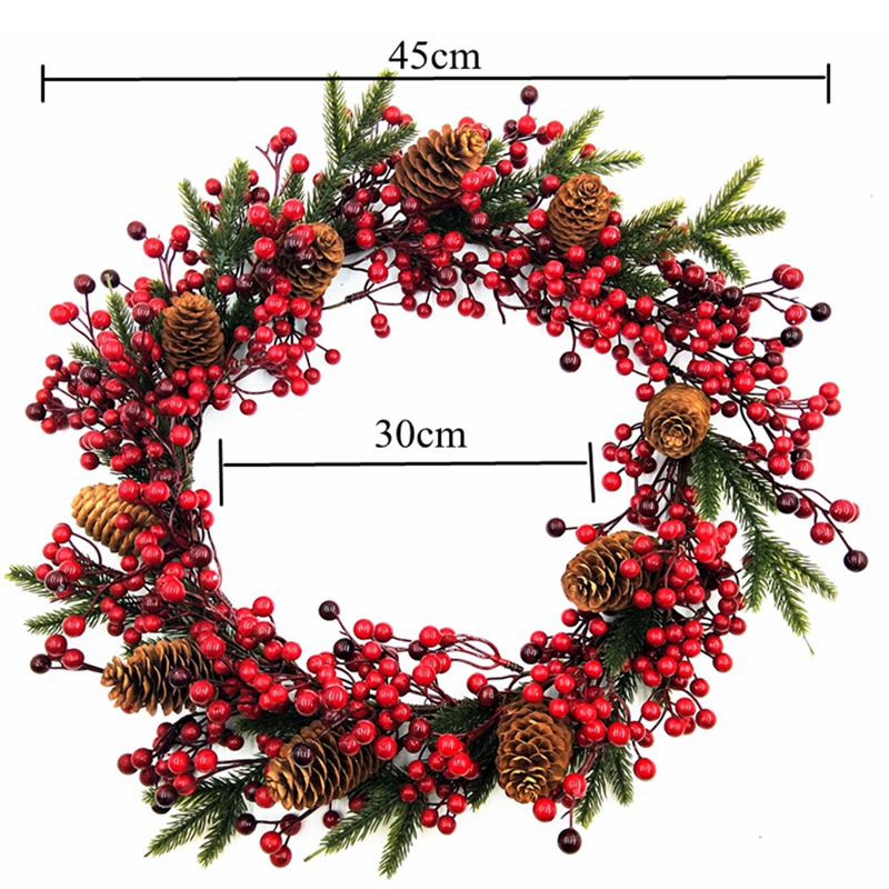 10pcs 45cm Red Berries Rattan Christmas Wreath Garland Decoration Red Wreath Hanging Christmas Decoration high quality
10pcs 45cm Red Berries Rattan Christmas Wreath Garland Decoration Red Wreath Hanging Christmas Decoration high quality