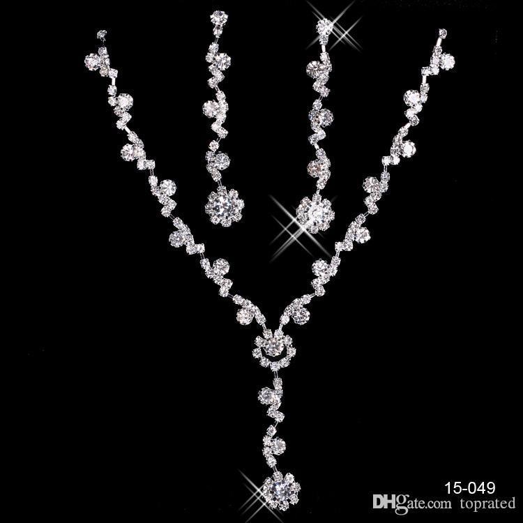 15049 Cheap Bridal Jewelry Necklace Alloy Plated Rhinestones Pearls Crystal Jewelry Set for Wedding Bride Bridesmaid Free Shipping, White
15049 Cheap Bridal Jewelry Necklace Alloy Plated Rhinestones Pearls Crystal Jewelry Set for Wedding Bride Bridesmaid Free Shipping, White