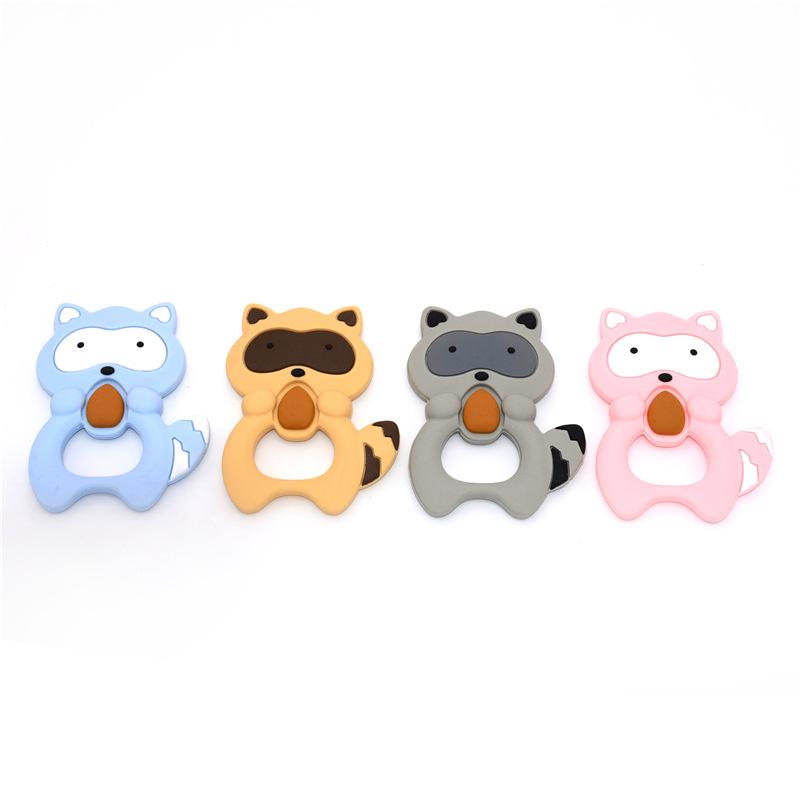 Cute Squirrel Shape Silicone Funny Baby Teether Silicone Teething Raccoon Pendant Baby Chew Toy Silicone Beads Cartoon Nursing
Cute Squirrel Shape Silicone Funny Baby Teether Silicone Teething Raccoon Pendant Baby Chew Toy Silicone Beads Cartoon Nursing