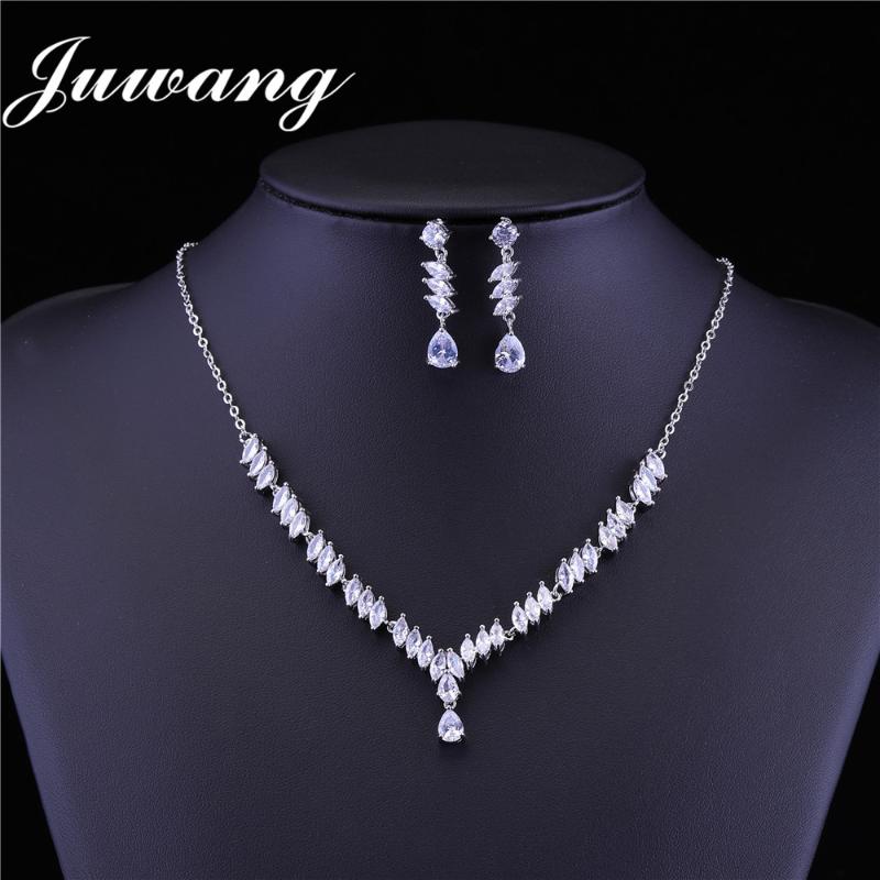 Earrings & Necklace JUWANG Exquisite Cubic Zirconia Jewellery Sets For Woman Girl CZ Wedding Bride Bridesmaid Party Jewelry Set, As pic
Earrings & Necklace JUWANG Exquisite Cubic Zirconia Jewellery Sets For Woman Girl CZ Wedding Bride Bridesmaid Party Jewelry Set, As pic