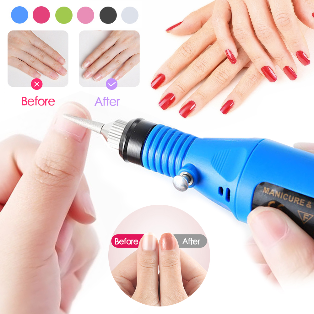 EU US plug 1 set professional electric nail boring machine manicure machine nail file drill tool new pedicure tool