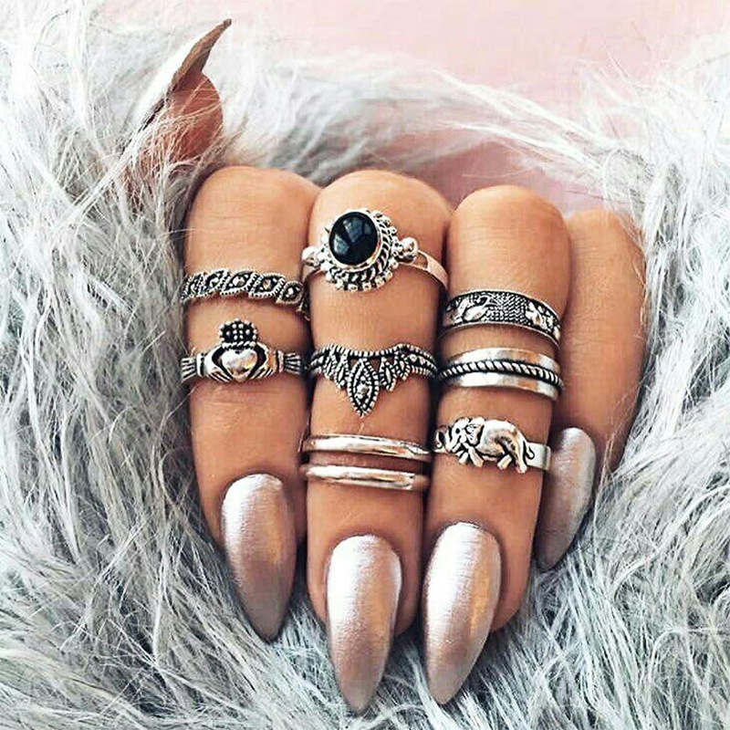 8pcs/set Boho Midi Finger Rings Set for Women Punk Flower Hollow Out Sliver Knuckle Rings Jewelry Gift
8pcs/set Boho Midi Finger Rings Set for Women Punk Flower Hollow Out Sliver Knuckle Rings Jewelry Gift