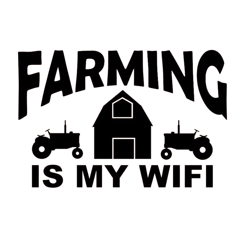 15*10cm Farming Is My Wifi Farm Tractor Vinyl Hobby Car Bumper Sticker Car Accessories Motorcycle Helmet Car Styling, Color
15*10cm Farming Is My Wifi Farm Tractor Vinyl Hobby Car Bumper Sticker Car Accessories Motorcycle Helmet Car Styling, Color