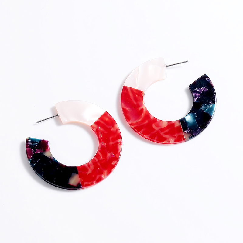 New Trendy Round Acrylic hoop Earrings For Women Circle C-shape Geometric Brincos Earrings Splicing Pattern Boho Elegant Jewelry
New Trendy Round Acrylic hoop Earrings For Women Circle C-shape Geometric Brincos Earrings Splicing Pattern Boho Elegant Jewelry