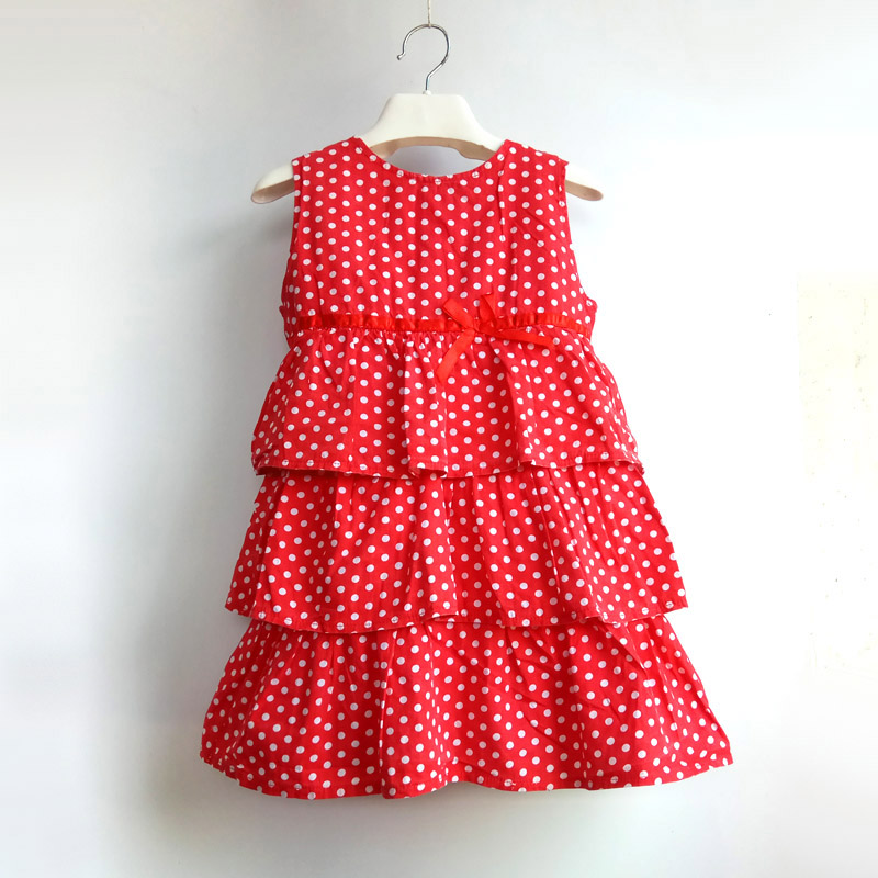 Summer Girl Dress Baby Dot O-neck Cotton Dress New Fashion Kids Birthday Party Cake Beach For 2-7 Years, Red mb
Summer Girl Dress Baby Dot O-neck Cotton Dress New Fashion Kids Birthday Party Cake Beach For 2-7 Years, Red mb