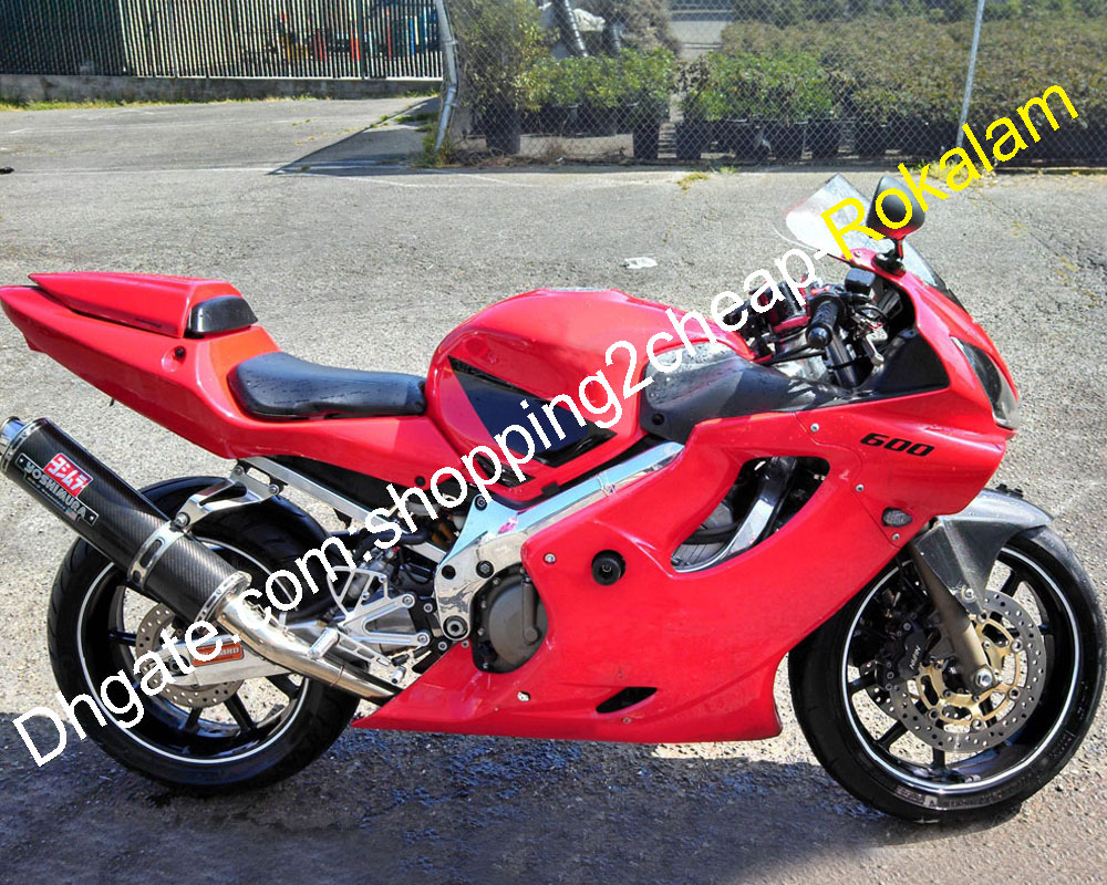 Moto Shell For Honda CBR600 CBR600F4i 01 02 03 F4i CBR 600 600F4i 2001 2002 2003 Fairing Red Black (Injection molding)