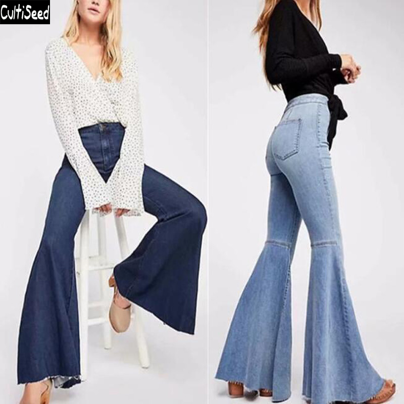 Women High Waist Jeans Flare Pant Trousers Female New Fashion Slim Hip Long Denim Jeans Ladies Office Work Party Pants, Black
Women High Waist Jeans Flare Pant Trousers Female New Fashion Slim Hip Long Denim Jeans Ladies Office Work Party Pants, Black