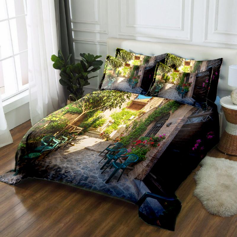 Pastoral Bedding Duvet Cover set Green City Street View Pattern Double Bedding set for Room Home Comforter sets, Bpj-033
Pastoral Bedding Duvet Cover set Green City Street View Pattern Double Bedding set for Room Home Comforter sets, Bpj-033