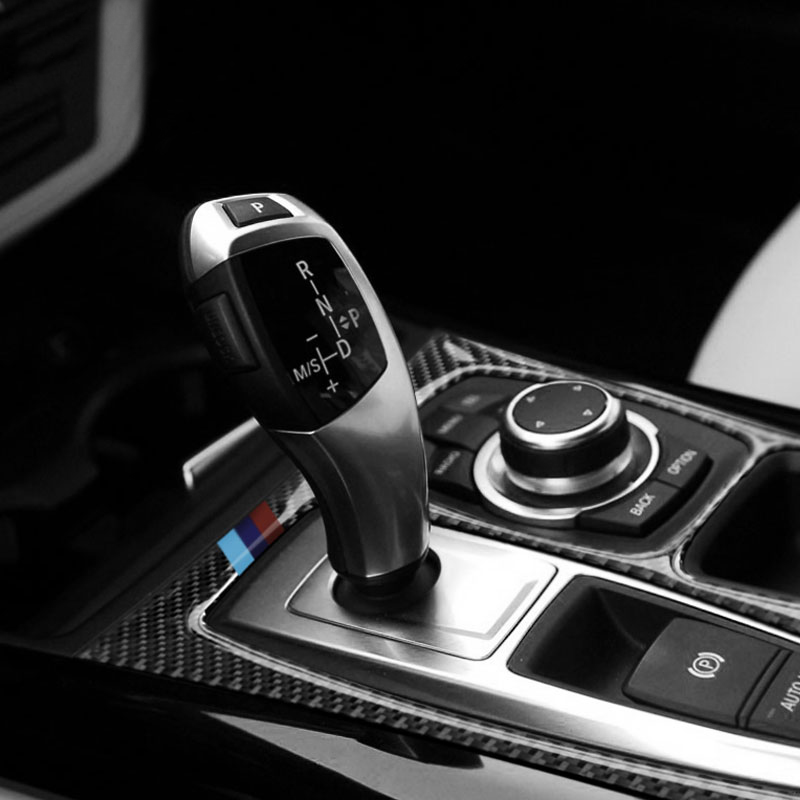 Carbon Fiber Refit Car Interior AC CD Control Decor Frame Gearshift Panel Decoration Sticker for BMW e70 e71 X5 X6 2008-2013