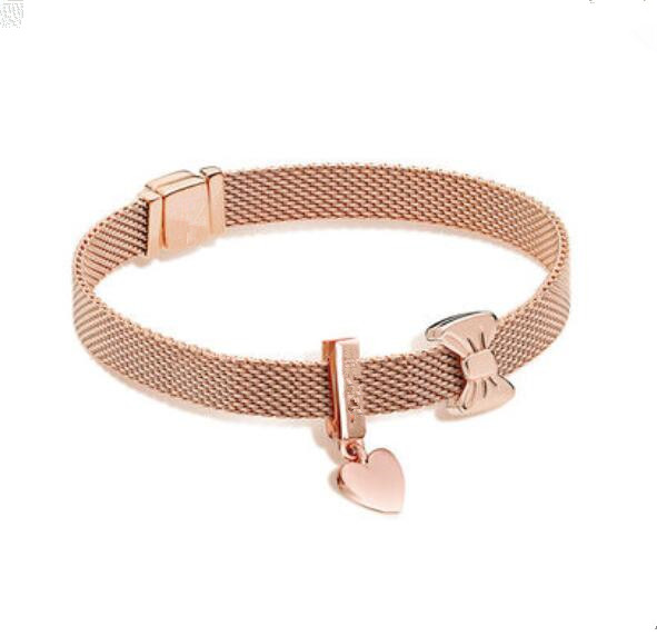 925 Sterling Silver Bead Charm Rose Gold Reflexions Safety Chain Clip Stopper Beads Pan Bracelet Bangle Diy Jewelry
925 Sterling Silver Bead Charm Rose Gold Reflexions Safety Chain Clip Stopper Beads Pan Bracelet Bangle Diy Jewelry