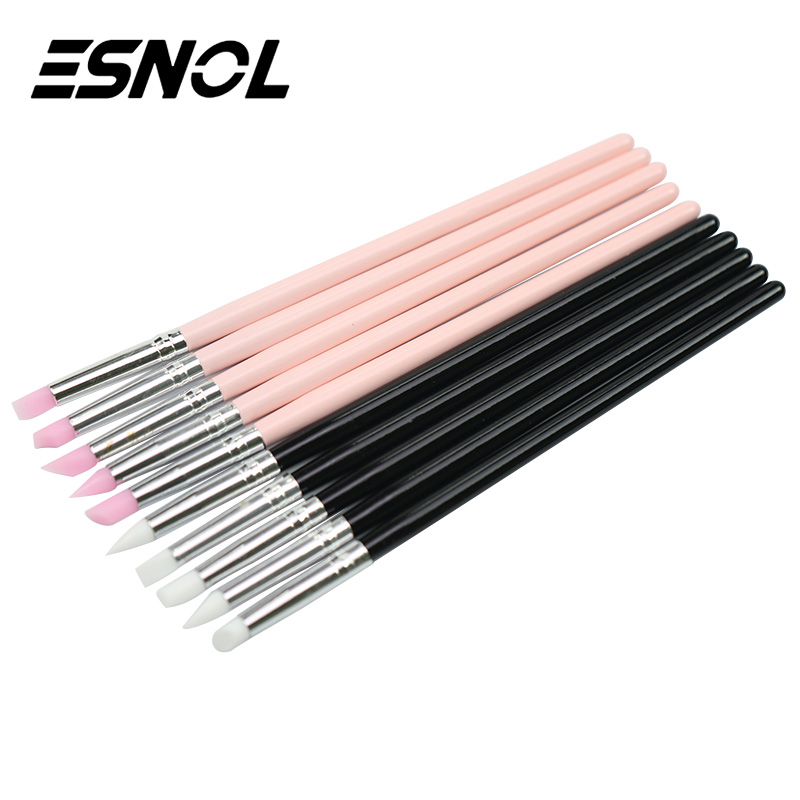 Esnol 5pcs Silicone Nail Art Sculpture Pen Rhinestone Wood Handle for Emboss Carving Craft Polish Manicure Tool
Esnol 5pcs Silicone Nail Art Sculpture Pen Rhinestone Wood Handle for Emboss Carving Craft Polish Manicure Tool