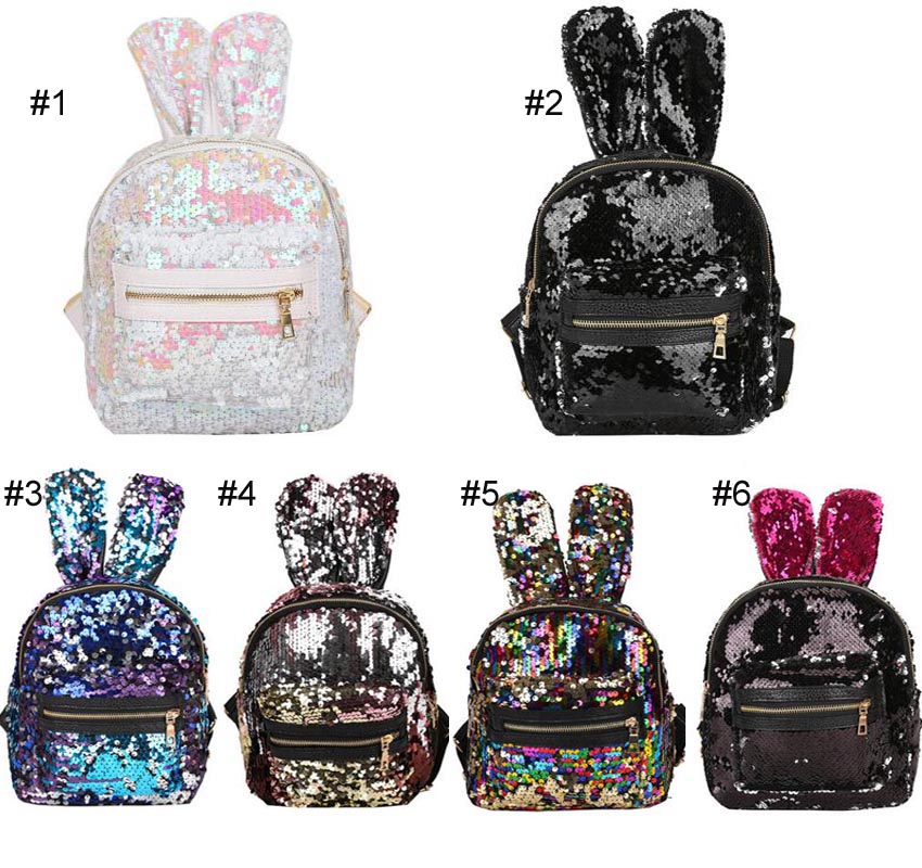 Rabbit Paillette Backpack fashion bag Shoulder Zipper bags Girl bags colorful backpacks, As picture
Rabbit Paillette Backpack fashion bag Shoulder Zipper bags Girl bags colorful backpacks, As picture