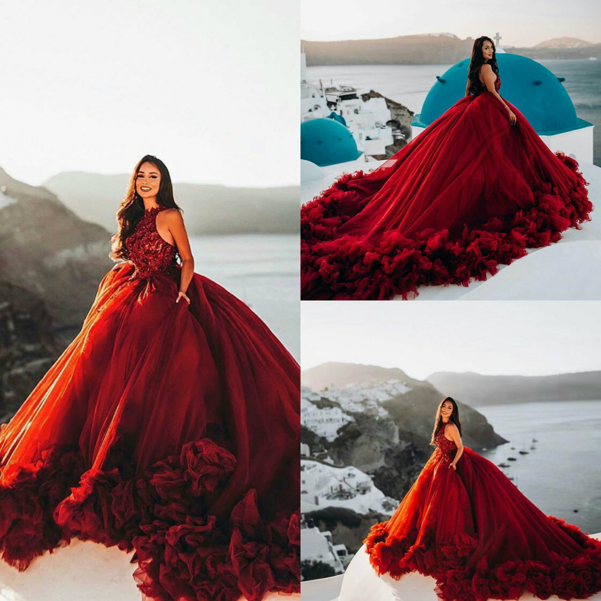 2020 Red Evening Dresses Appliqued Beading Ruffles A Line Court Train Luxury Prom Gowns Custom Made Quinceanera Cocktail Party Dresses
2020 Red Evening Dresses Appliqued Beading Ruffles A Line Court Train Luxury Prom Gowns Custom Made Quinceanera Cocktail Party Dresses