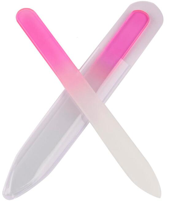 Colorful Glass Nail Files Durable Crystal File Buffer NailCare Art for Manicure UV Polish Tool