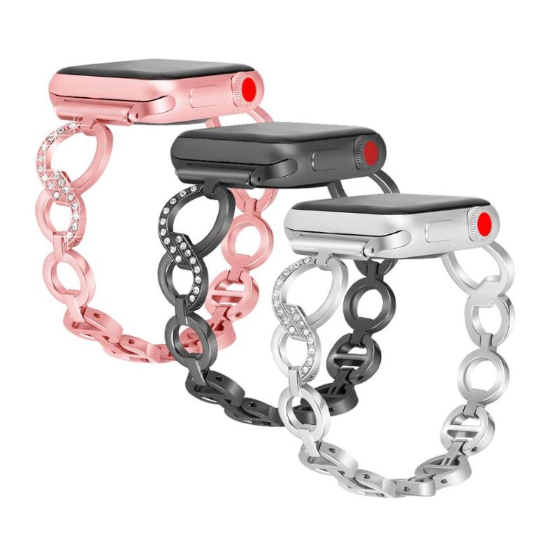 Stainless Steel Metal Dress Jewelry Bracelet for Series 4 3 2 1 38MM 42MM Bling Strap Band 5 40MM 44MM
Stainless Steel Metal Dress Jewelry Bracelet for Series 4 3 2 1 38MM 42MM Bling Strap Band 5 40MM 44MM