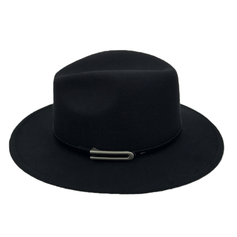 Wide Brim Autumn Trilby Caps Female Male Fashion Top Hat Jazz Cap Winter Panama Hat Vintage Fedoras Men Mafia Hat Felt YY17294 T200104
