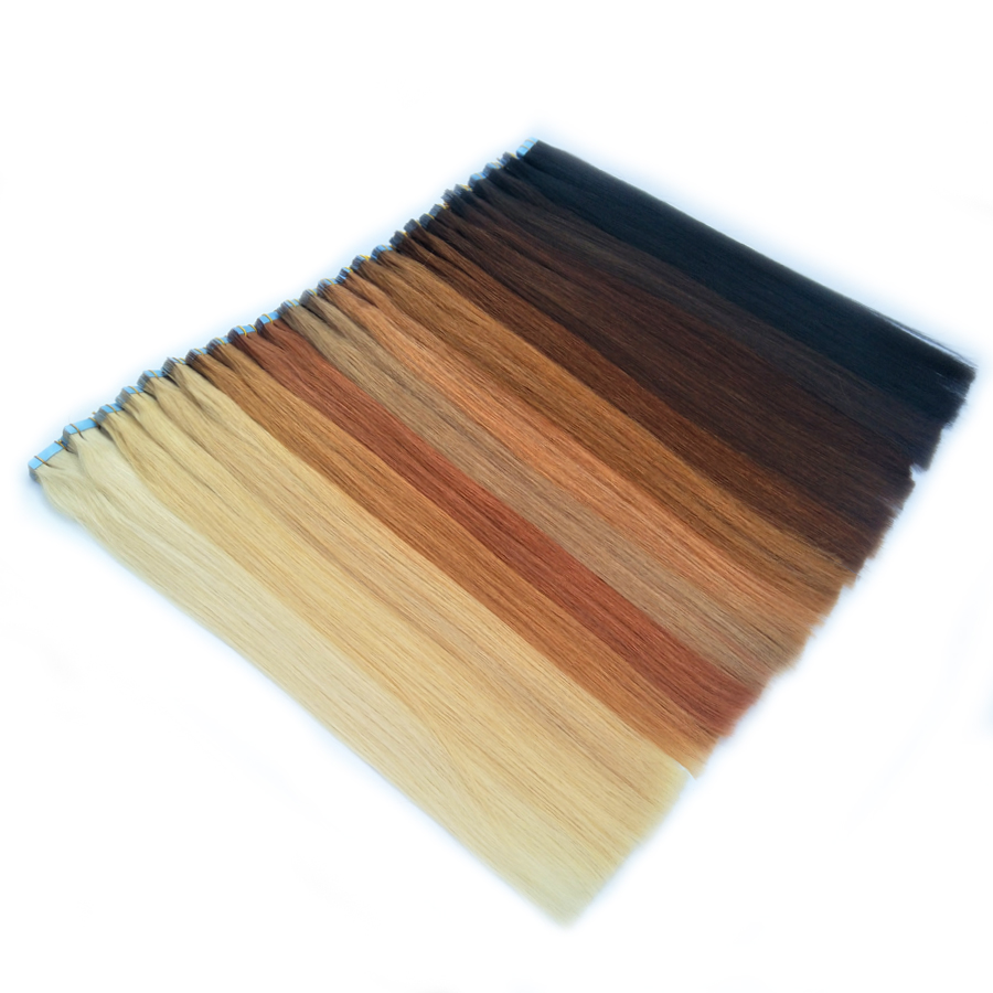 2021 New Tape In Human Hair Extensions Skin Weft Hair Extensions 100g/40pieces Cuticle Aligned Hair, 20 Colors Optional, Factory Wholesale