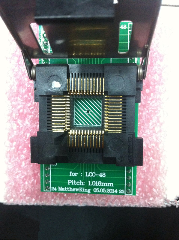 LCC48 TO DIP Programming Adapter YAMAICHI IC53-0484-100 IC Test Socket LCC48P 1.01mm Pitch Burn in Socket
LCC48 TO DIP Programming Adapter YAMAICHI IC53-0484-100 IC Test Socket LCC48P 1.01mm Pitch Burn in Socket