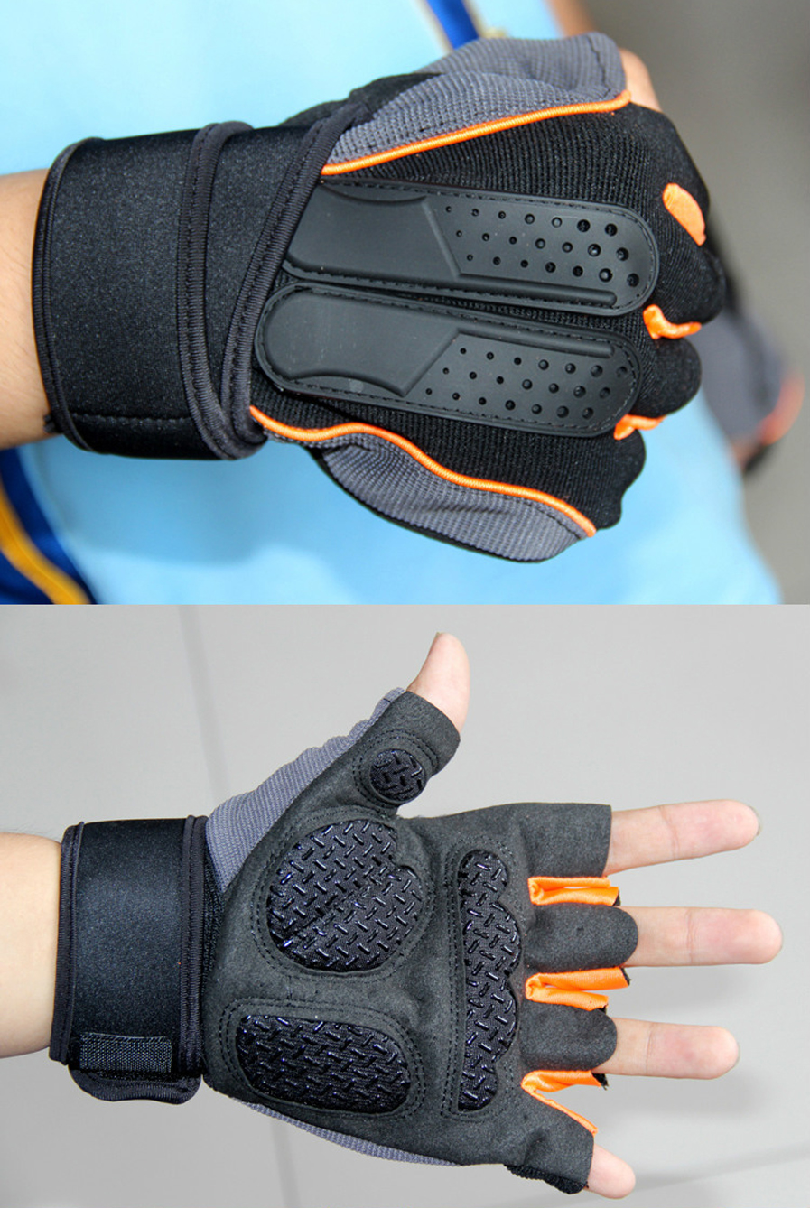 4 Colors Gym Body Building Training Fitness Gloves Outdoor Sports Equipment Weight lifting Workout Exercise breathable Wrist Wrap