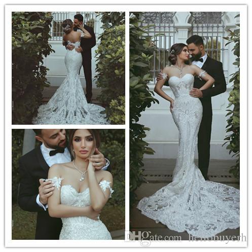 White Mermaid Lace Plus Size Beach Wedding Dresses Cheap Sweetheart Drop Waist 2019 New Sexy Berta Bridal Gowns, Same as image
White Mermaid Lace Plus Size Beach Wedding Dresses Cheap Sweetheart Drop Waist 2019 New Sexy Berta Bridal Gowns, Same as image