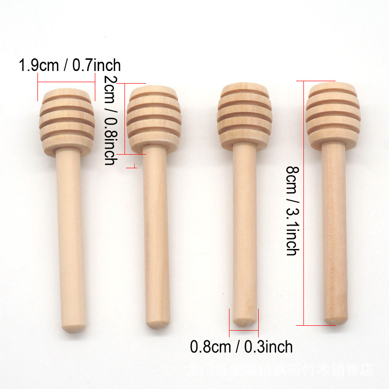 8cm 10cm Coffee Juice Mixing Stir Stick Wood Honey Stirrer Honey Long Stick Tea Tools Eco-friendly Milk Stir Bar Honey Dippers BH3231 TQQ