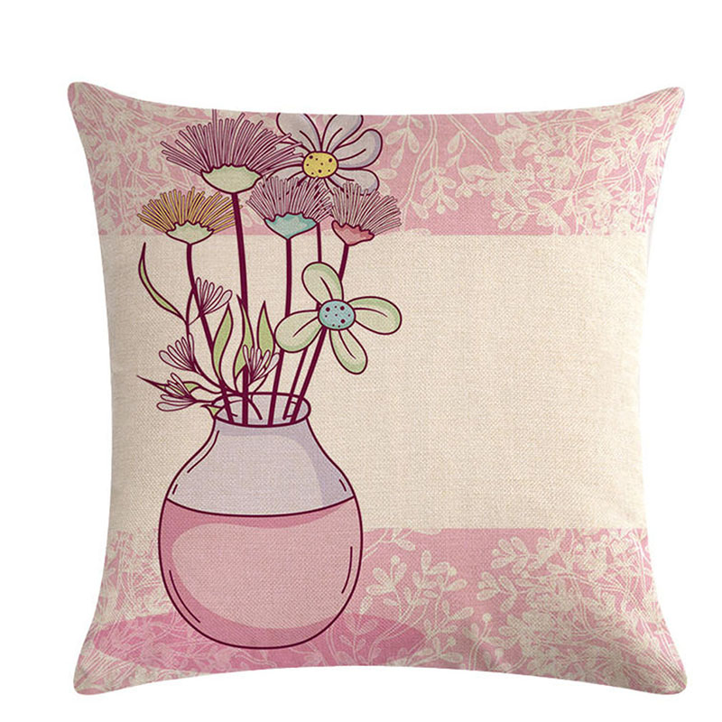 Linen Blend Spring Cushion Cover Flower Vase Throw Pillowcase Pillow Covers Soft Bed Pillowcase 45x45cm, Style 3
Linen Blend Spring Cushion Cover Flower Vase Throw Pillowcase Pillow Covers Soft Bed Pillowcase 45x45cm, Style 3