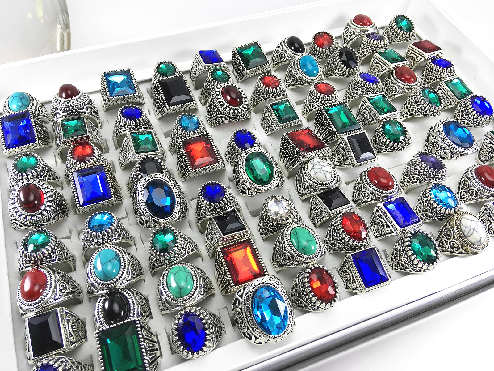 20pcs/pack mens womens fashion jewelry rings vintage stone Ring party Gifts wholesale
20pcs/pack mens womens fashion jewelry rings vintage stone Ring party Gifts wholesale