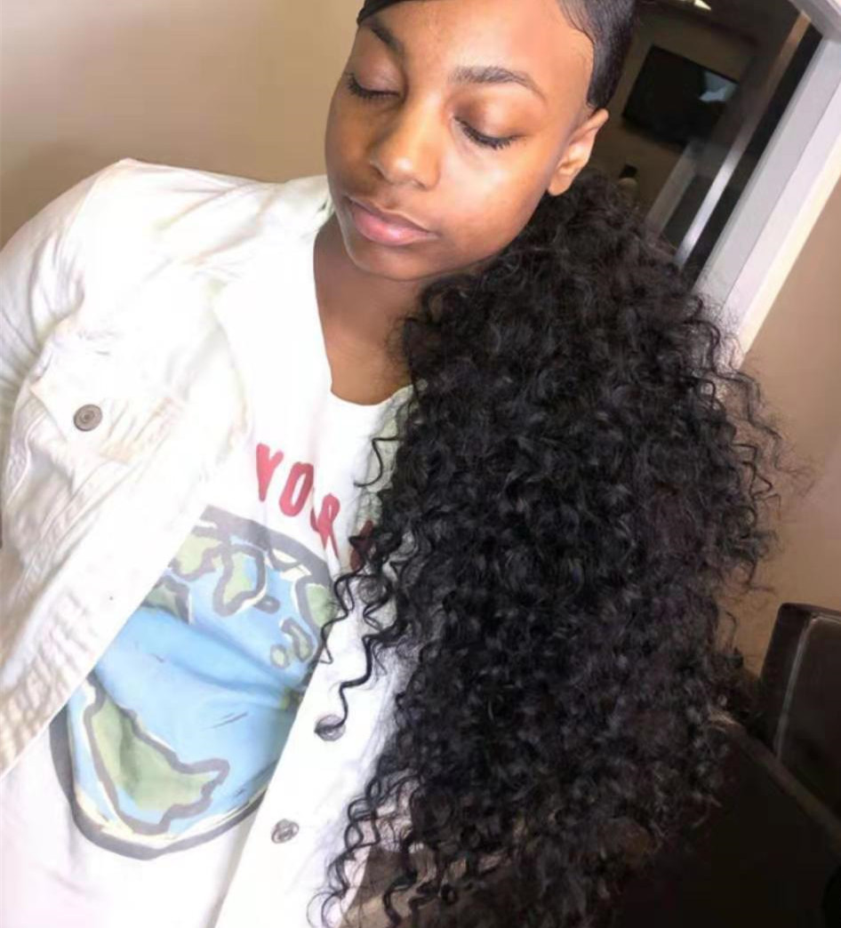 140g black ponytail kinky curly hair extensions clip in human hair afro ponytail drawstring hairpiece colors aviable