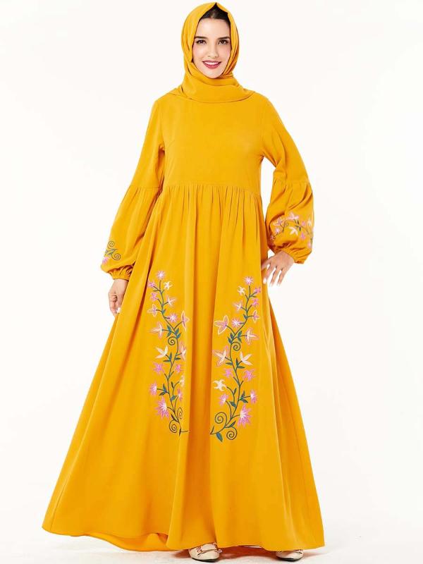 Embroidery Muslim Abaya Dress Women Caftan Floral Jubah Big Swing A-line Hijab Dresses Turkey Kimono Islamic Clothing Plus Size
Embroidery Muslim Abaya Dress Women Caftan Floral Jubah Big Swing A-line Hijab Dresses Turkey Kimono Islamic Clothing Plus Size