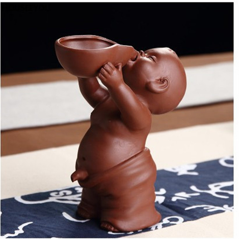 Tea Pets Ornament Chinese Folk Art Purple Clay Decoration Crafts Figurines Little Monk Yixing Baby Boy Spray Pee Tea Accessories New
Tea Pets Ornament Chinese Folk Art Purple Clay Decoration Crafts Figurines Little Monk Yixing Baby Boy Spray Pee Tea Accessories New
