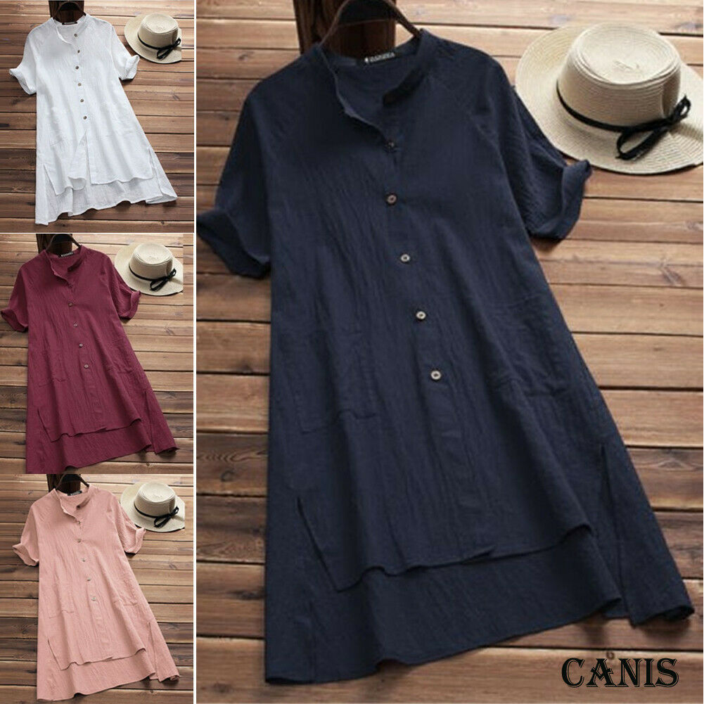 2019 New Style Women Button Solid Long Beach Holiday Summer Loose Pocket Swing Short Sleeve Split Irregular, Pink
2019 New Style Women Button Solid Long Beach Holiday Summer Loose Pocket Swing Short Sleeve Split Irregular, Pink