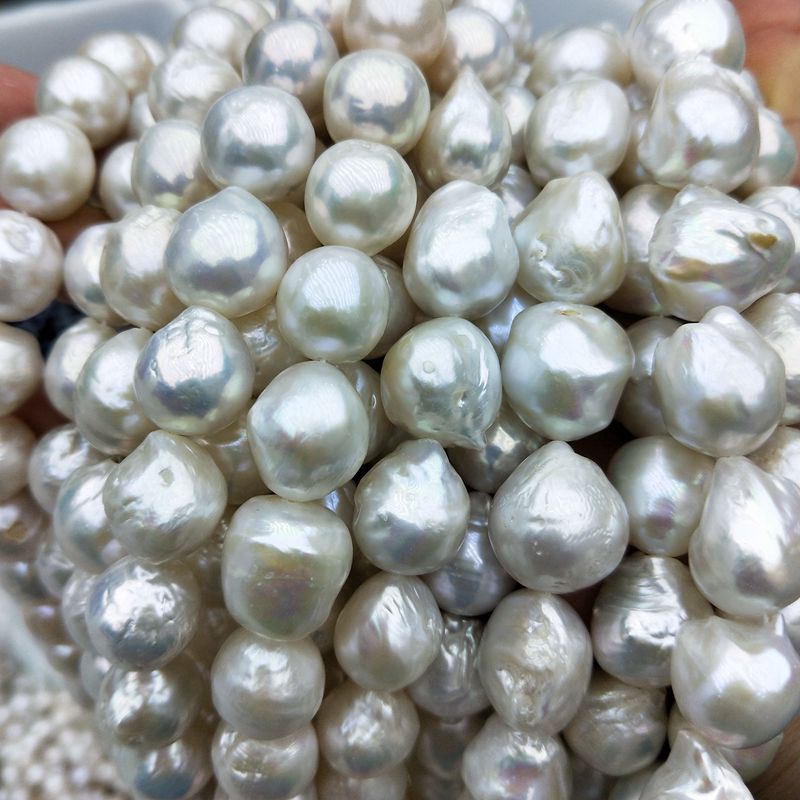 11x13mm huge ripple edison freshwater pearl beaded strands DIY Jewellery