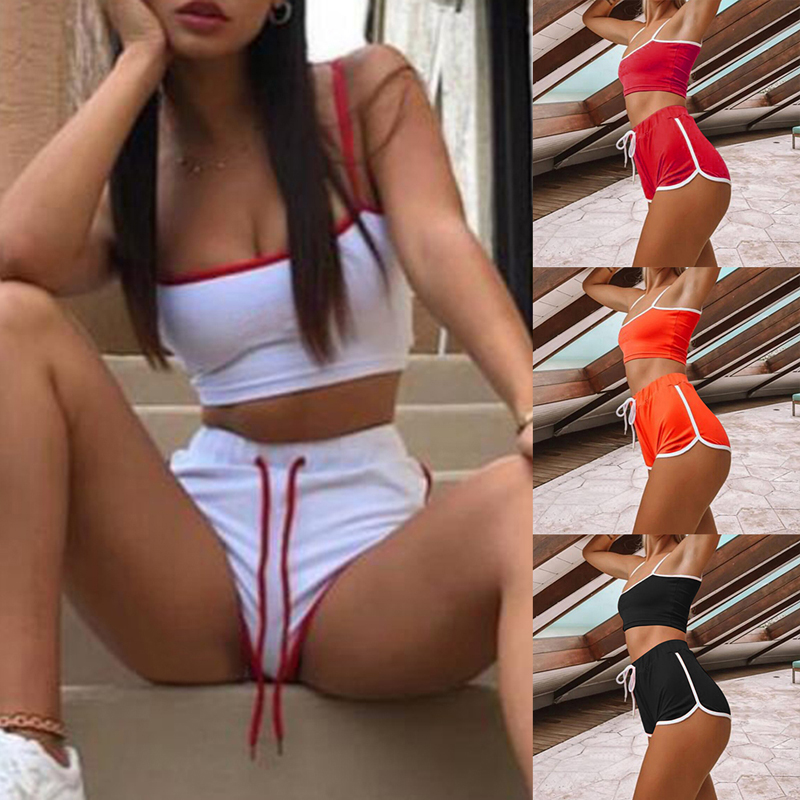New Women Sexy Patchwork Yoga Suit Workout Sports Yoga Set String Vest Short Crop Tops Hot Shorts Pants Athletic Short Sets Hot
New Women Sexy Patchwork Yoga Suit Workout Sports Yoga Set String Vest Short Crop Tops Hot Shorts Pants Athletic Short Sets Hot