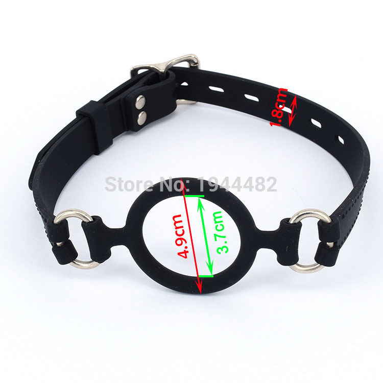 SODANDY Open Mouth Gag Silicone Ball Gag Sex Slave Sex Toys For Women Bondage Restraint O Ring Gag Adult Game For Couple Torture C18112701 - view 7