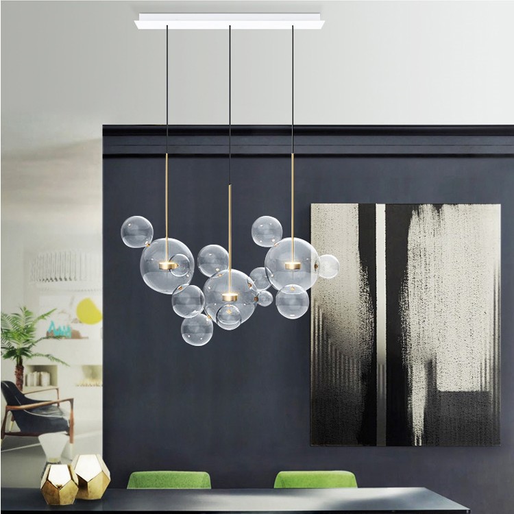 Modern Bolle Pendant Lamp Glass Lampshade Bubble Pendant Light For Parlor Iron pendente industrial lustre industriel 90-265V
Modern Bolle Pendant Lamp Glass Lampshade Bubble Pendant Light For Parlor Iron pendente industrial lustre industriel 90-265V