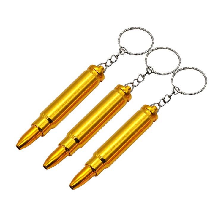 Small metal pipe Various styles Aluminum bullet cigarette holder with key buckle metal pipe
Small metal pipe Various styles Aluminum bullet cigarette holder with key buckle metal pipe