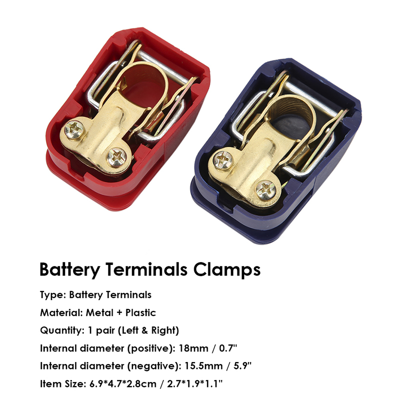 1 Pair Universal 12V Quick Release Battery Terminals Clamps for Car Caravan Boat Motorcycle Car-styling Batterys Terminal Clamp
