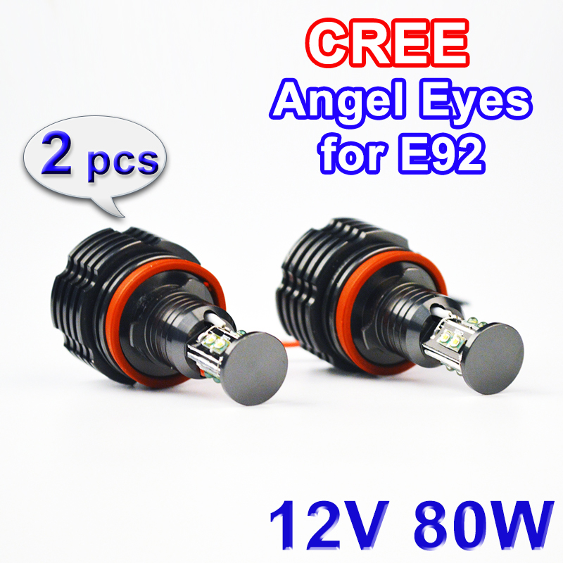 H8 Angel Eyes E92 LED Marker for CREE LED Chips White Red Blue Yellow 2*40W 80W for E90 X5 E71 X6 E82 M3 E60 E70
H8 Angel Eyes E92 LED Marker for CREE LED Chips White Red Blue Yellow 2*40W 80W for E90 X5 E71 X6 E82 M3 E60 E70