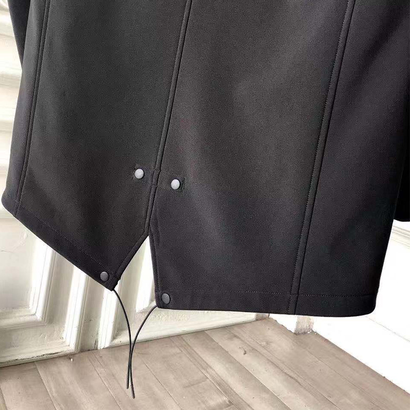 2021FW Fleece Men's Trench Coats jackets konng gonng jacket fashion brand casual coat Medium length Plush thickened windbreaker