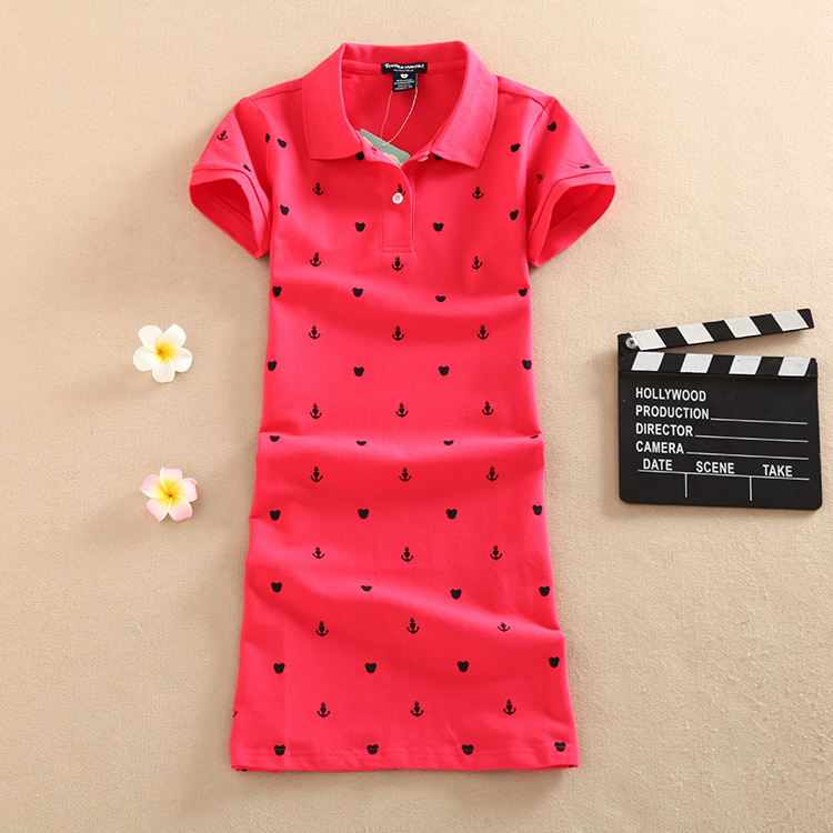 New Polo 2019 Floral Print Party Elegant Dress T Shirt Summer Mini Women Thin Interim Cotton Robe Ete Femme Tshirt Short Vestidos Y19071101