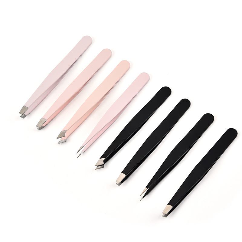 Eyebrow Tweezers Stainless Steel Oblique Black Pink Clip Straight Mouth Hair Extraction Tweezer
Eyebrow Tweezers Stainless Steel Oblique Black Pink Clip Straight Mouth Hair Extraction Tweezer
