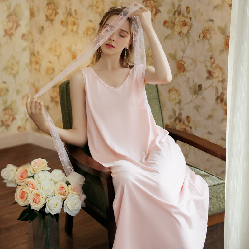 Wasteheart Women Fashion Pink Cotton Sexy Sleepwear Nightdress Spaghetti Strap Nightwear Sleepshirts Nightgown Sleepwear Night
Wasteheart Women Fashion Pink Cotton Sexy Sleepwear Nightdress Spaghetti Strap Nightwear Sleepshirts Nightgown Sleepwear Night
