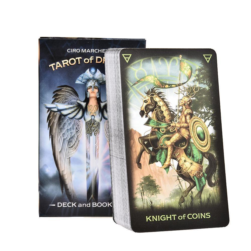 78pcs Tarot Dreams English Knight Of Coins Tarot Cards Board Game Fortune Telling Ciro Marchetti Divination With PDF Guidebook
78pcs Tarot Dreams English Knight Of Coins Tarot Cards Board Game Fortune Telling Ciro Marchetti Divination With PDF Guidebook