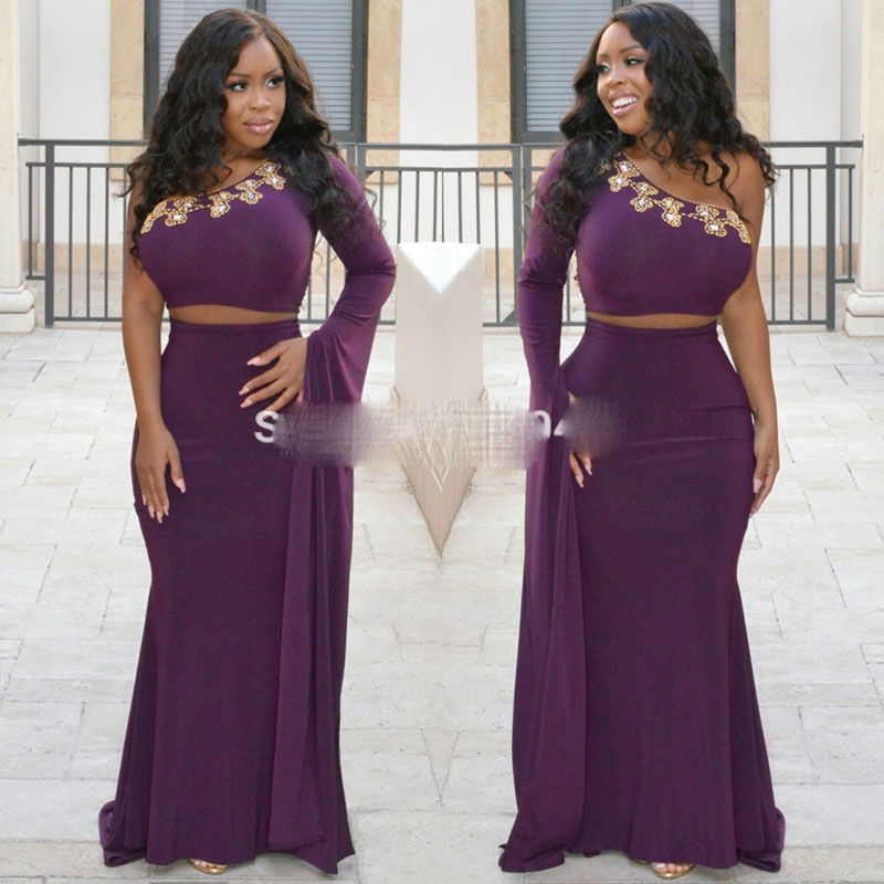 Two Pieces Prom Dress One Shoulder Arabic Evening Dresses Long Sleeves Hijab Muslim Dubai Beaded Purple Formal Kaftan Party Gown, Dark red
Two Pieces Prom Dress One Shoulder Arabic Evening Dresses Long Sleeves Hijab Muslim Dubai Beaded Purple Formal Kaftan Party Gown, Dark red