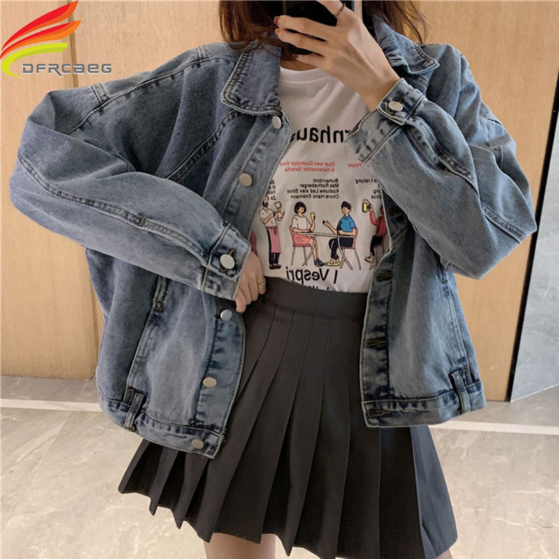 New 2020 Autumn Winter Oversized Women's Denim Jackets Outerwear Loose High Street Fashionable Korean Style Jeans Tops, Blue
New 2020 Autumn Winter Oversized Women's Denim Jackets Outerwear Loose High Street Fashionable Korean Style Jeans Tops, Blue
