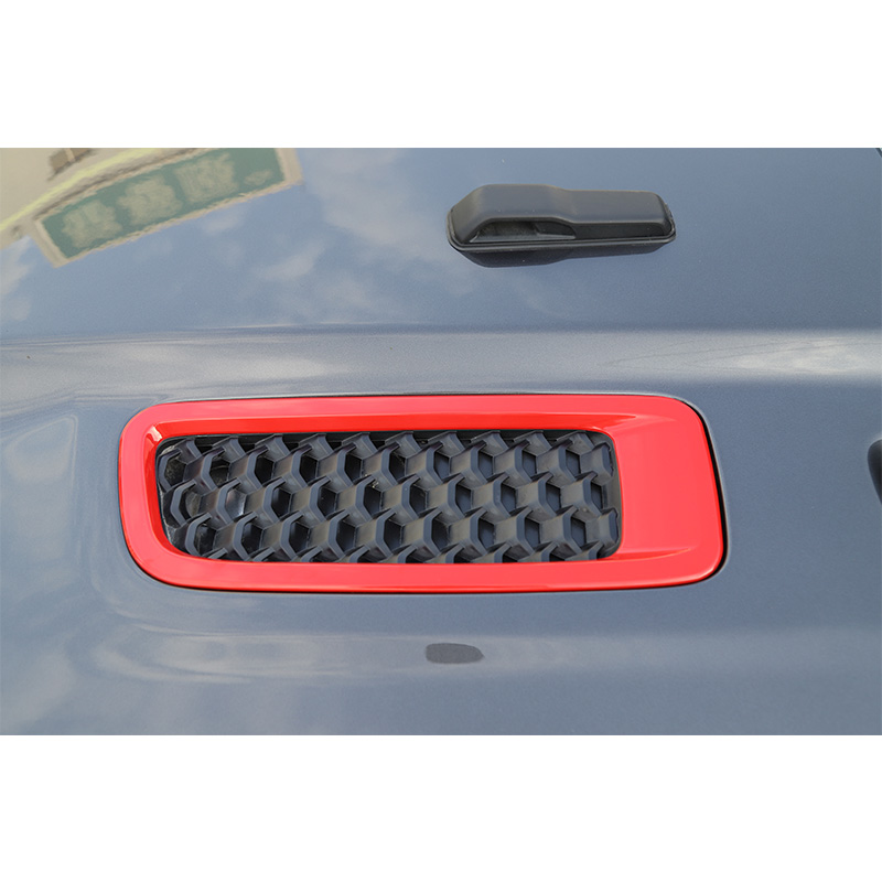 Red Car Engine Hood Air AC Outlet Vent Decoration Cover Sticker For Jeep Wrangler JL 2018+ Auto Exterior Accessories