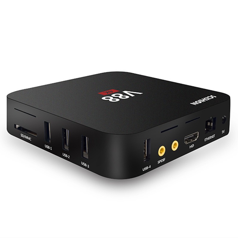 Quad core RK3229 Android 7.1 V88 4K Boxes Android OTT TV Box Media Player support Wifi 1G 8G